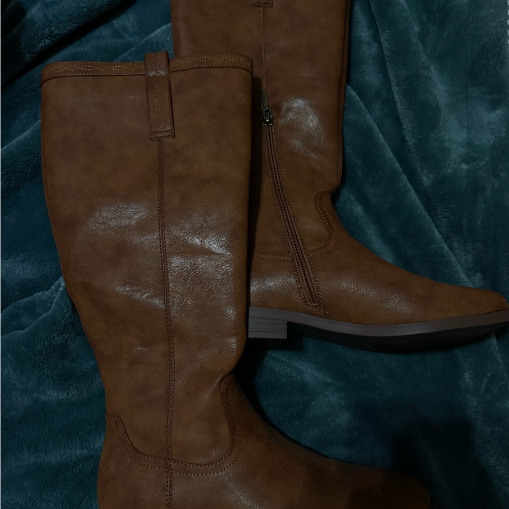 Brown Leather Women's Boots
